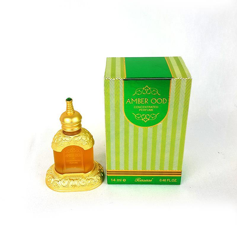Rasasi Amber Ood Concentrated Perfume Attar 14 ml - Arabian Shopping Zone
