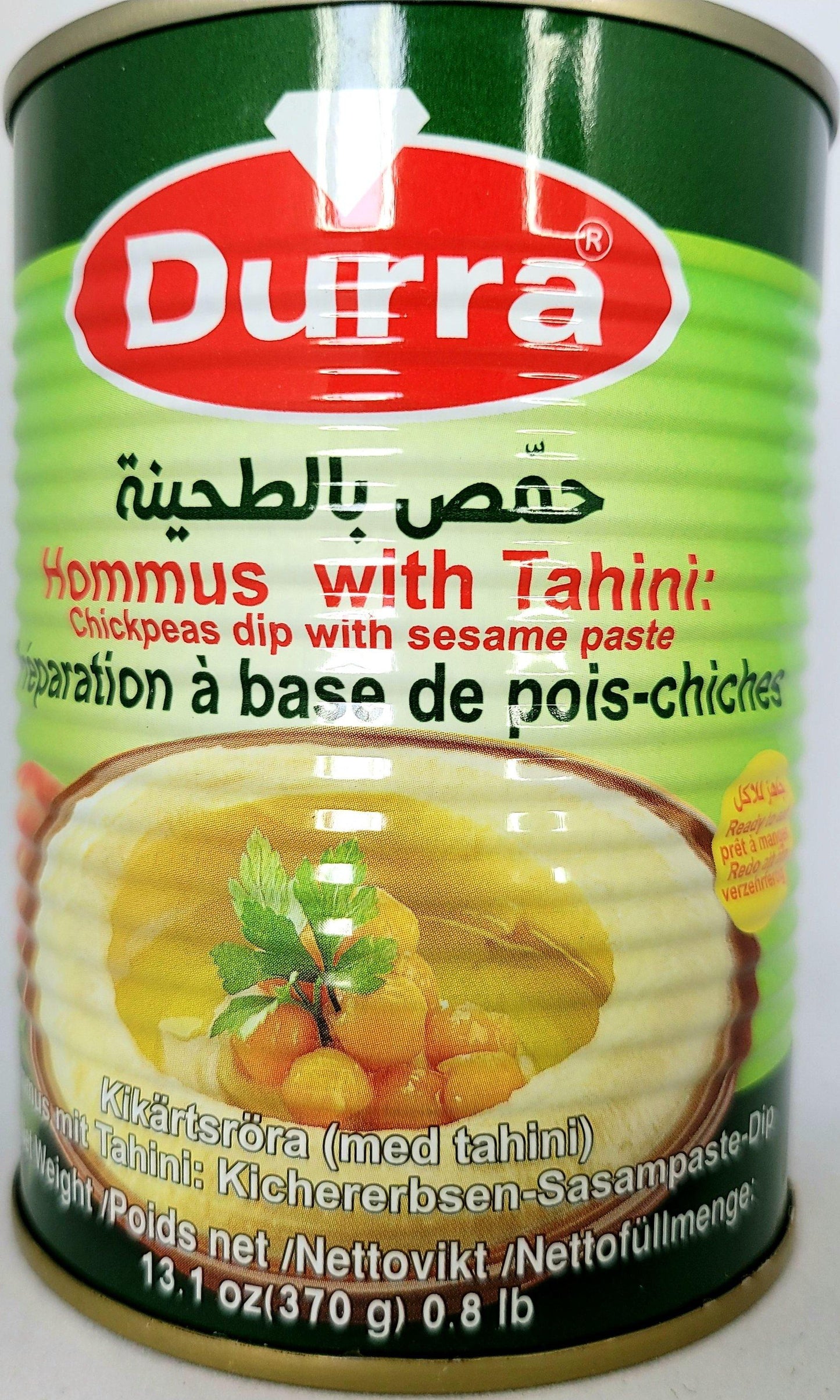 Durra Chickpeas Dip Hommus with Tahini 370g - Arabian Shopping Zone
