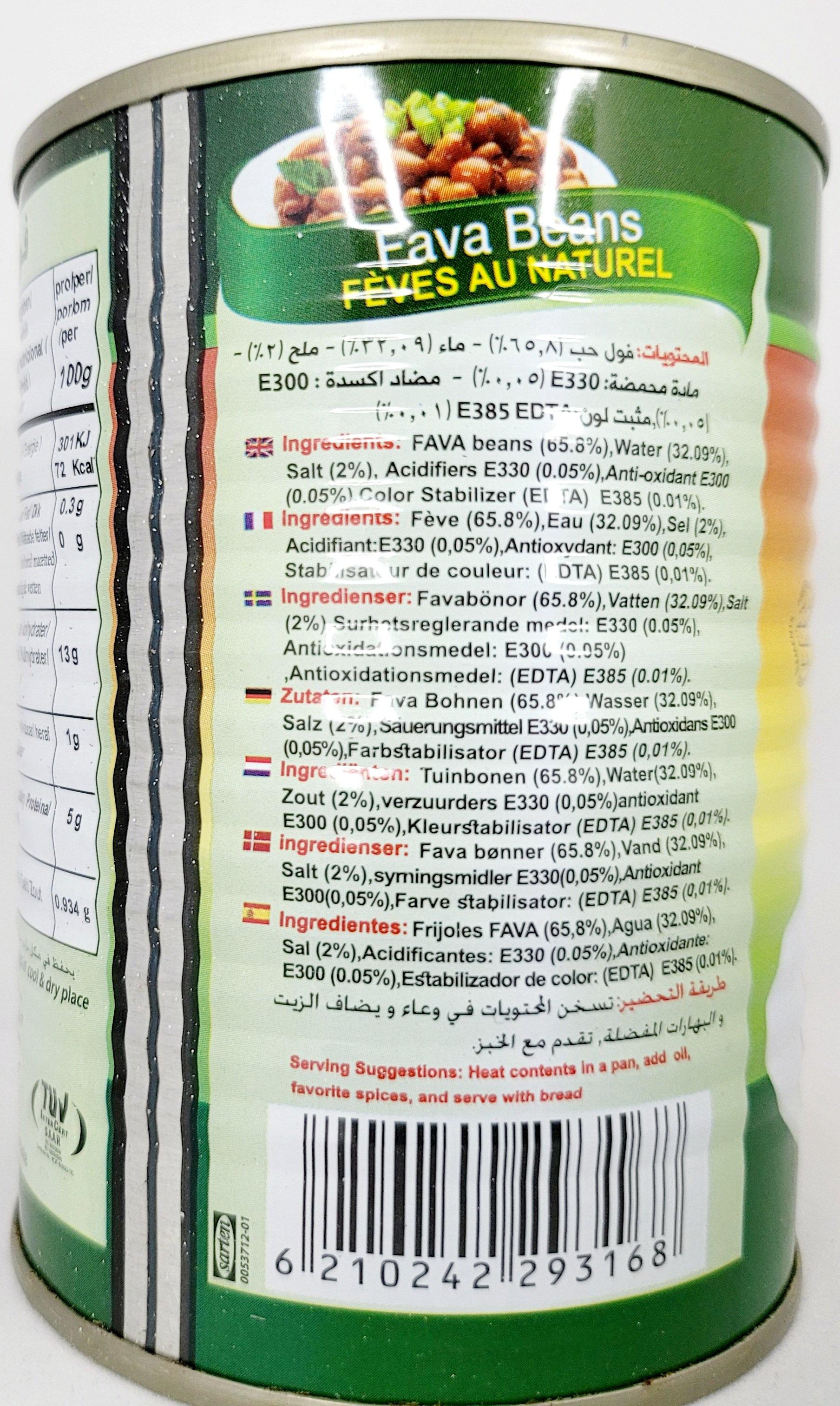 Fava Beans Original Can 400g - Arabian Shopping Zone
