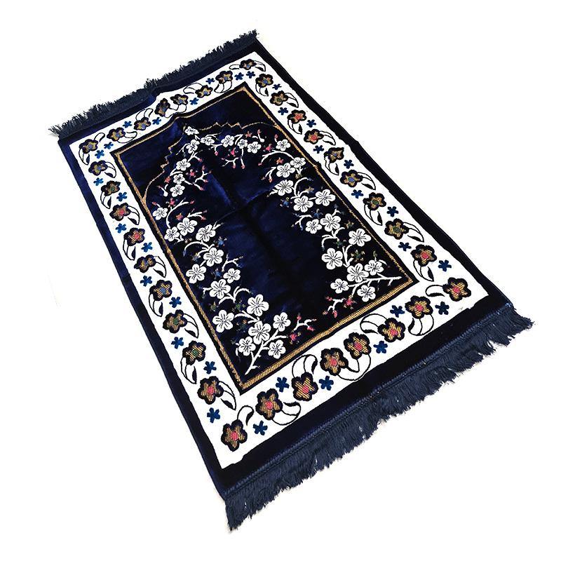 Turkish Velvet Prayer Rug- Heavy Duty - Arabian Shopping Zone