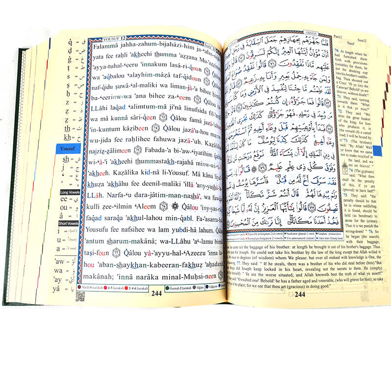 Tajweed Quran with meaning translation in English and transliteration 10" (24*17cm)