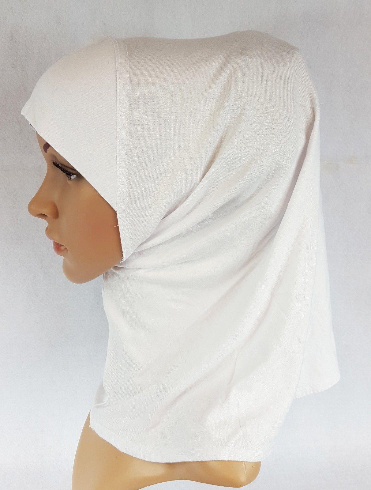 Premium Slip On Instant Egyptian Cotton Muslim Girls Hijab Shawls Wrap Headwear - Arabian Shopping Zone