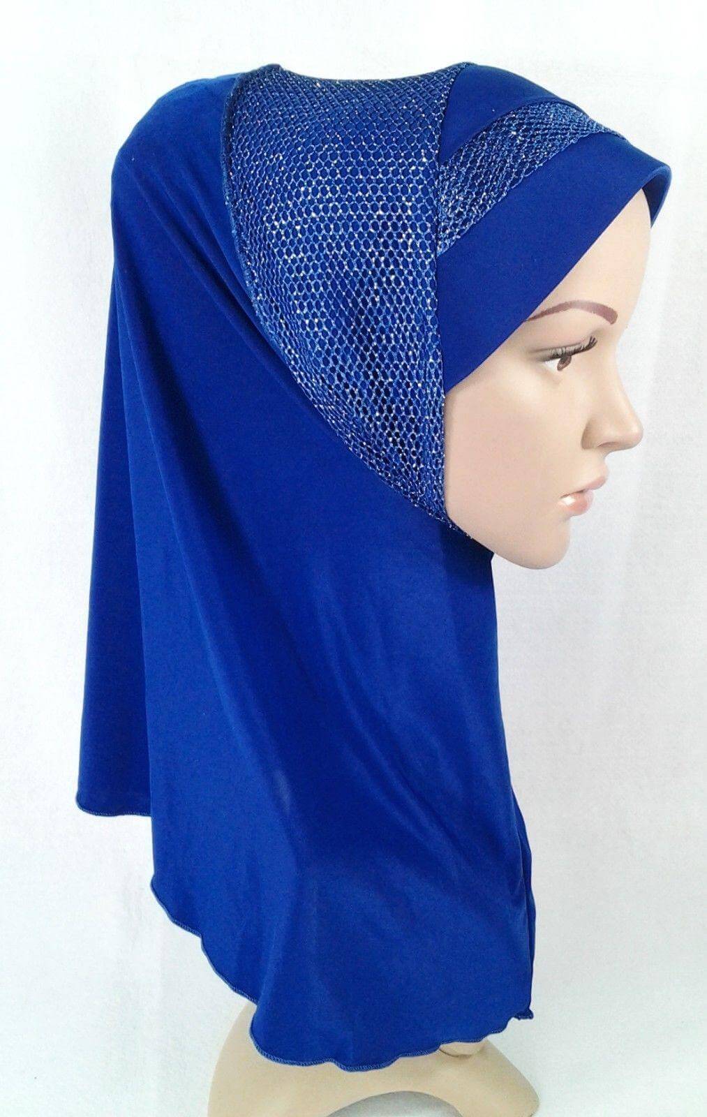 High Quality Viscose Lycra Lace Muslim Hijab Islamic Scarf Shawls Slip-on - Arabian Shopping Zone