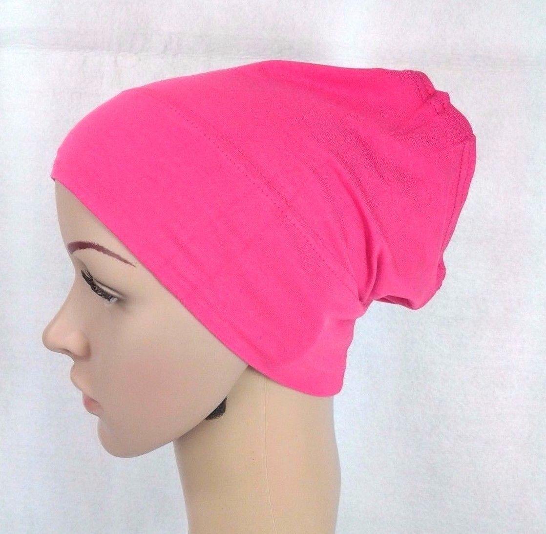 Cotton UnderHijab Scarf Shawl Slip on Bonnet Hijab Tube Hair Loss (12 colors) - Arabian Shopping Zone