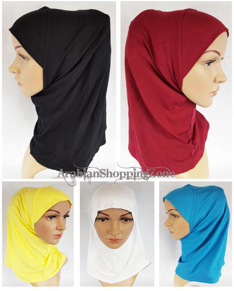 Premium Slip On Instant Egyptian Cotton Muslim Girls Hijab Shawls Wrap Headwear - Arabian Shopping Zone