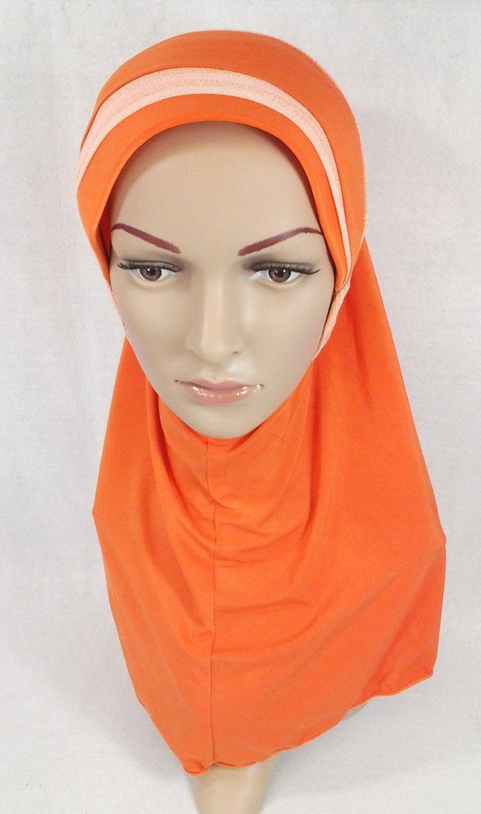 High Quality Viscose Lycra Lace Muslim Hijab Islamic Scarf Shawls Slip-on - Arabian Shopping Zone