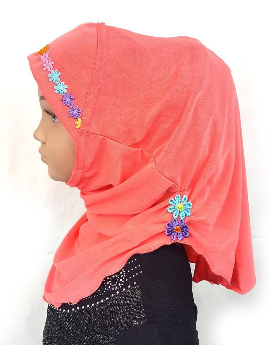 Crystal Hemp Toddler Kids Children Hijab Islamic Scarf Shawls -9397 - Arabian Shopping Zone