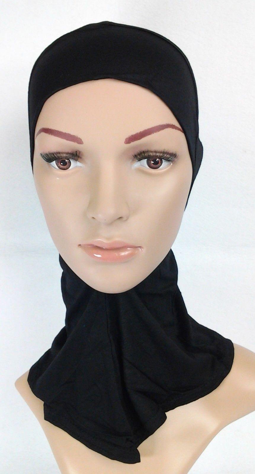 Women's Under Scarf Hat Cap Bone Bonnet Hijab Islamic Neck Cover Muslim - Arabian Shopping Zone