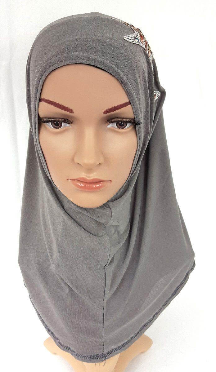 Girl Hemp High Quality Muslim Hijab Islamic Amira Headwear - Arabian Shopping Zone