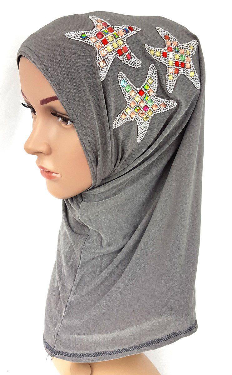 Girl Hemp High Quality Muslim Hijab Islamic Amira Headwear - Arabian Shopping Zone