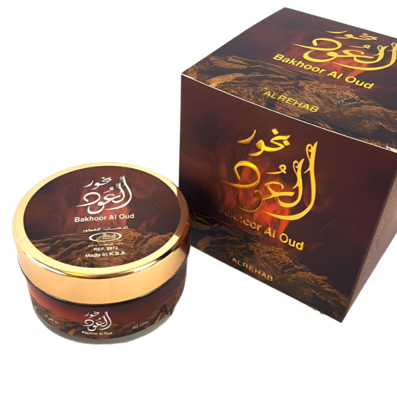 NEW AL-Rehab Incense High Quality Burning Bakhour BAKHOOR Encens 40g بخور فاخر - Arabian Shopping Zone