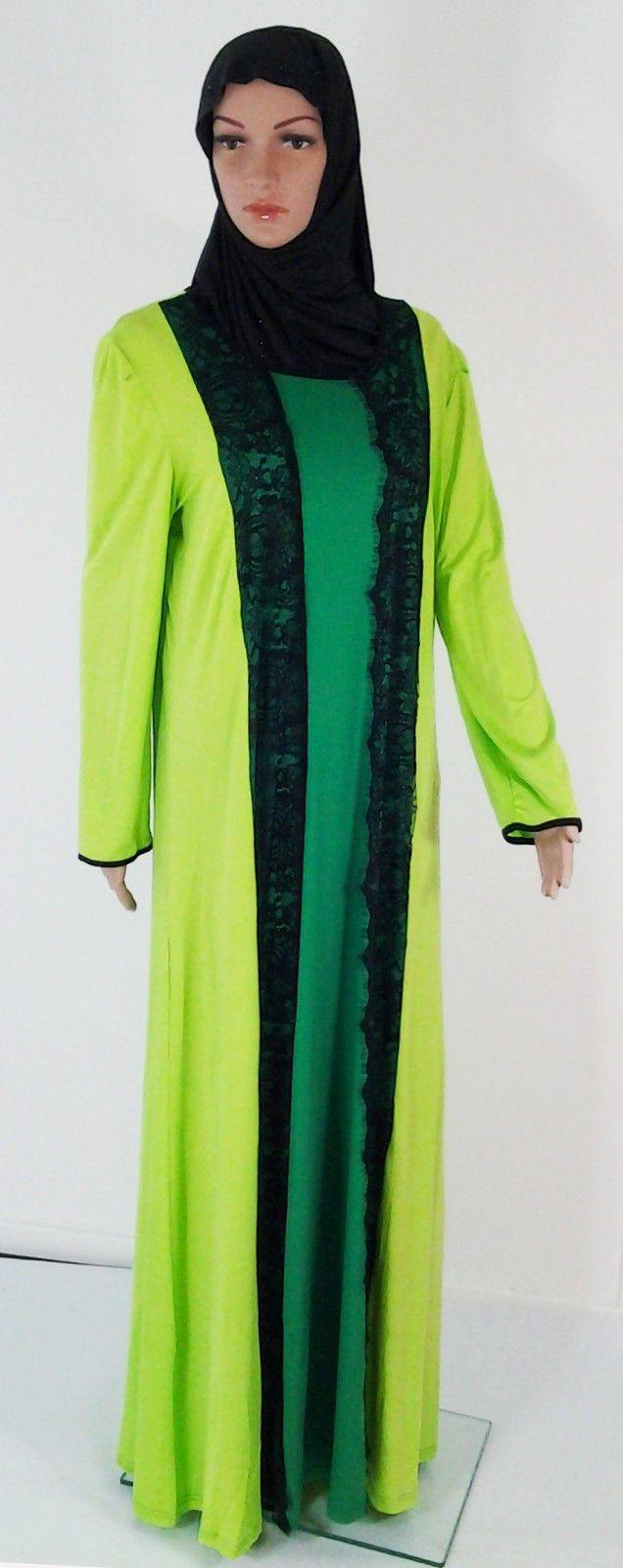Cotton Kaftan Islamic Abaya Jilbab Long Sleeve HSZ10017 (US12/14EU42/44UK16/18) - Arabian Shopping Zone