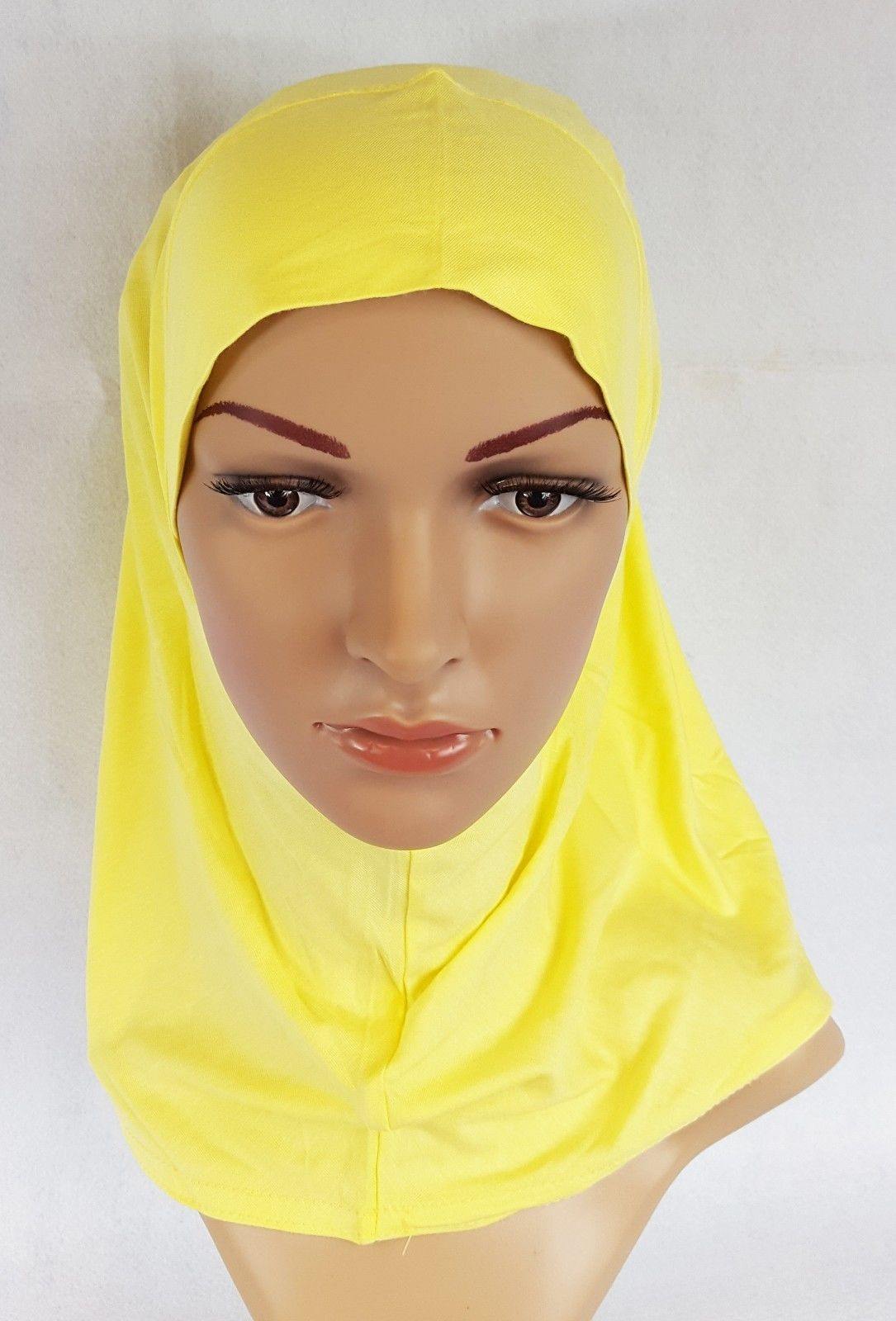 Premium Slip On Instant Egyptian Cotton Muslim Girls Hijab Shawls Wrap Headwear - Arabian Shopping Zone