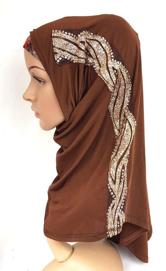 Fashion New Style 1 piece Al Amira Muslim women One size Polyester Hijab - Arabian Shopping Zone