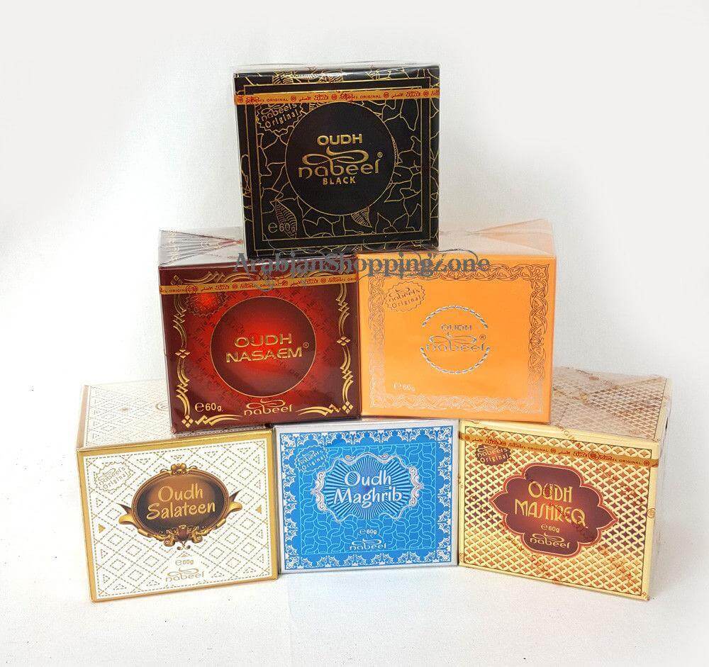 Oudh Nabeel UAE Incense Bakhoor Arabic Oud Fragrance 60g - Arabian Shopping Zone