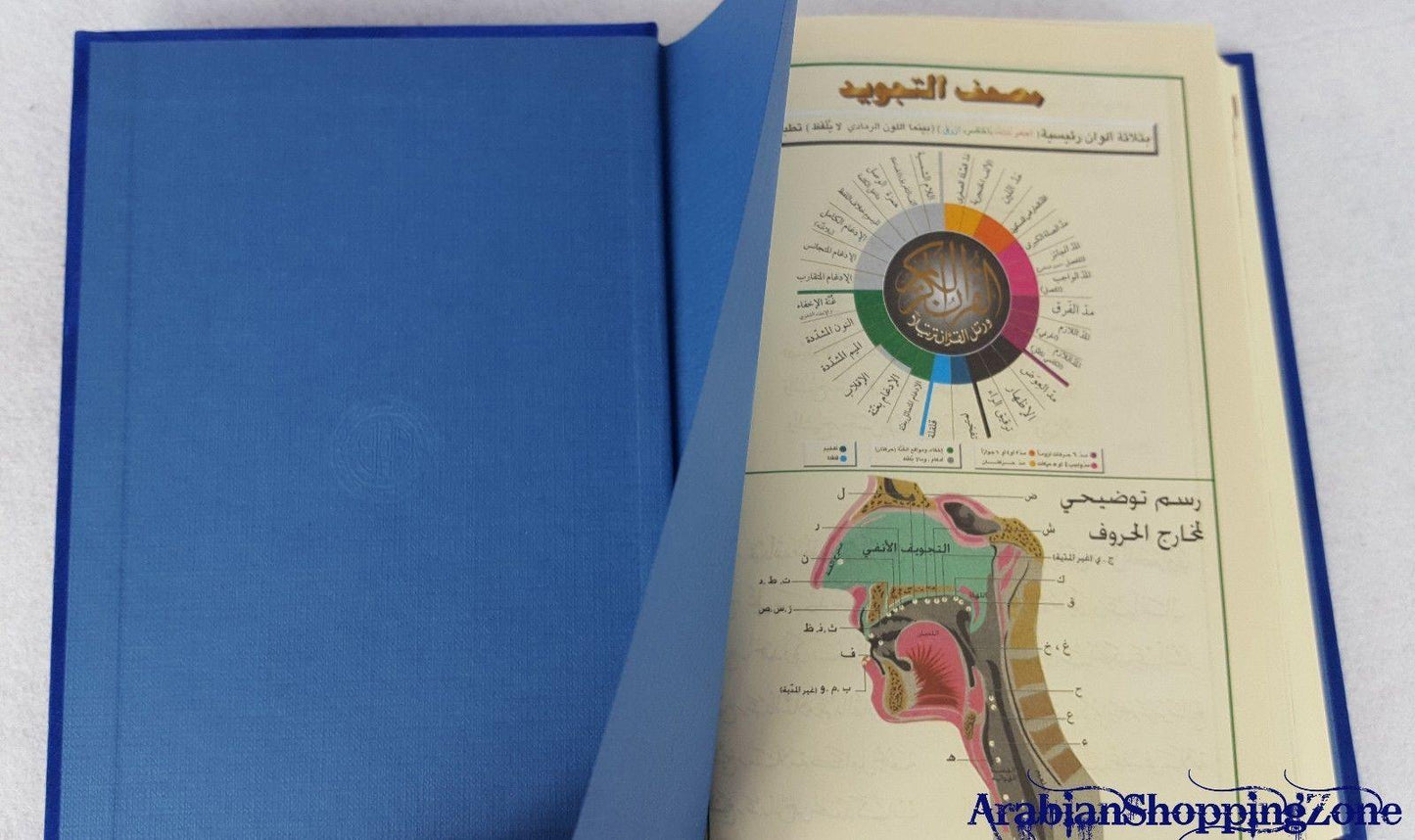 Tajwid Plush Velvet Hard Cover Tajweed & Memorization Quran 8" (20*14cm) - Arabian Shopping Zone