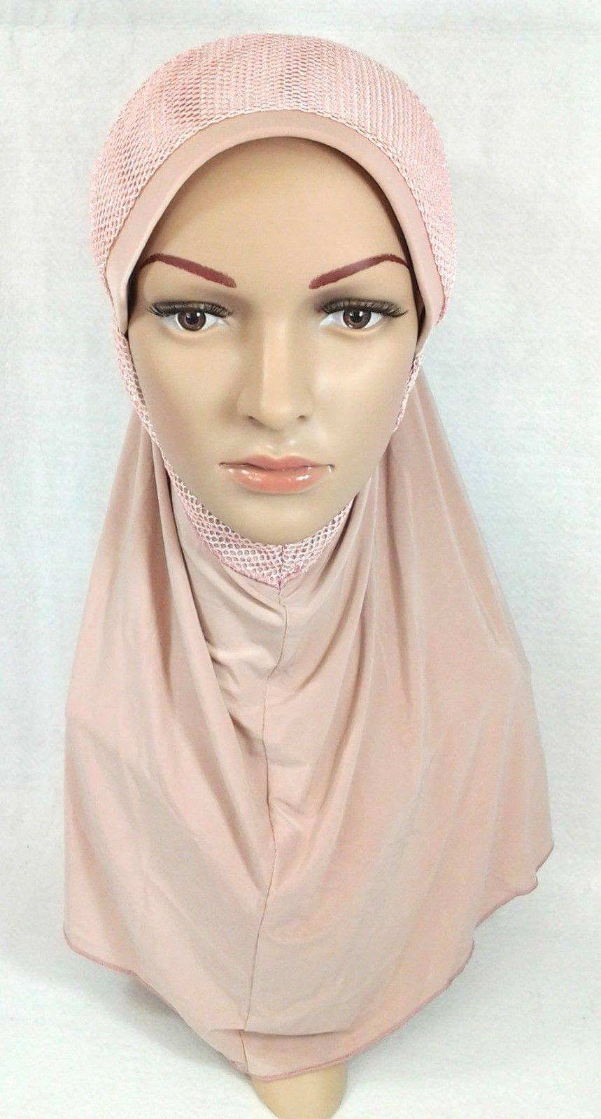 High Quality Viscose Lycra Lace Muslim Hijab Islamic Scarf Shawls Slip-on - Arabian Shopping Zone