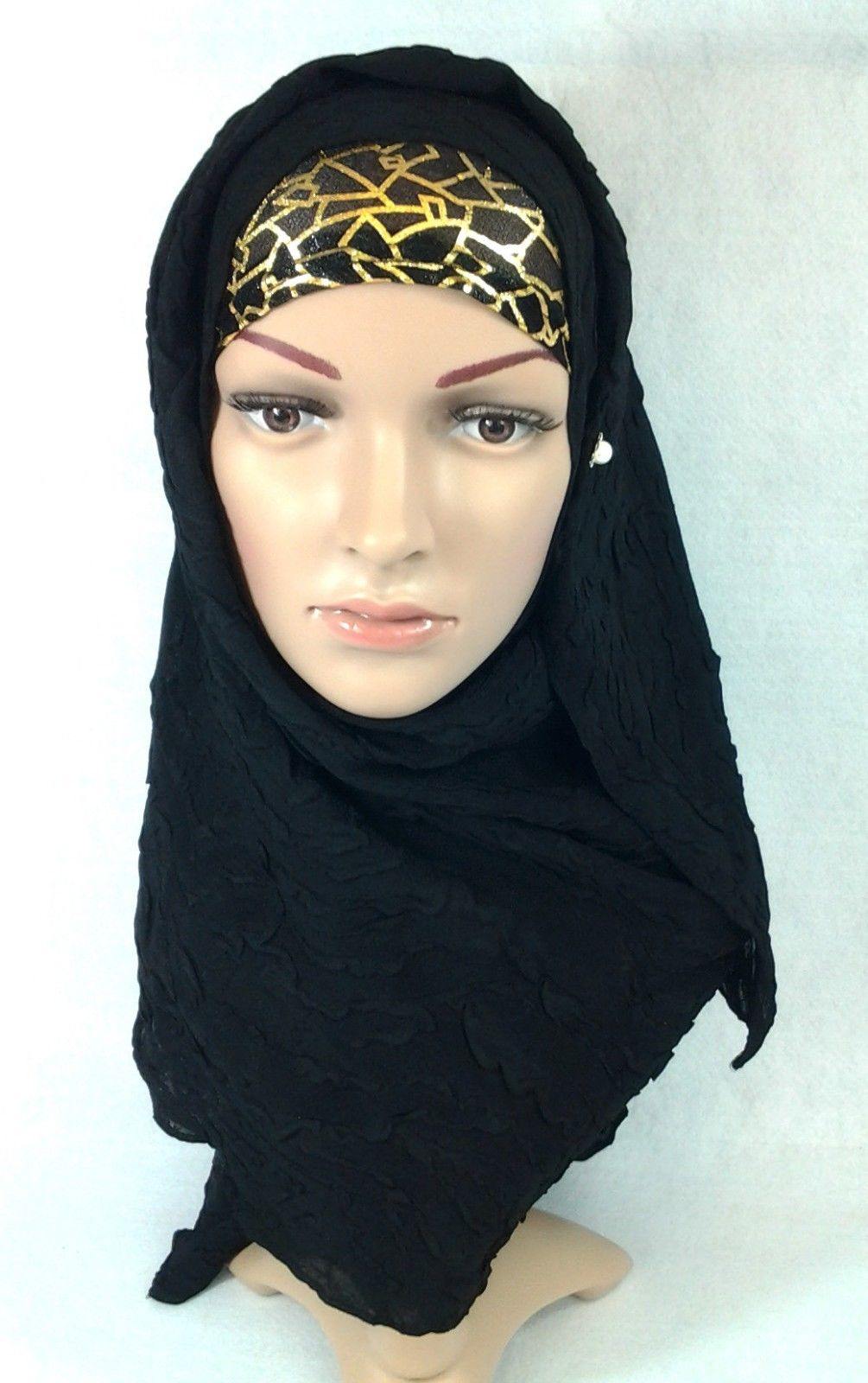 Muslim Hijab Islamic Scarf Shawls Arab Headwear - Arabian Shopping Zone