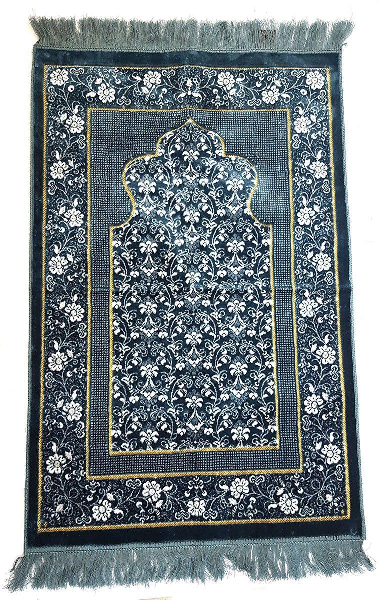 Turkish Soft Islamic Muslim Prayer Rug Namaz Carpet 1.65lbs (43*27inch) - Arabian Shopping Zone