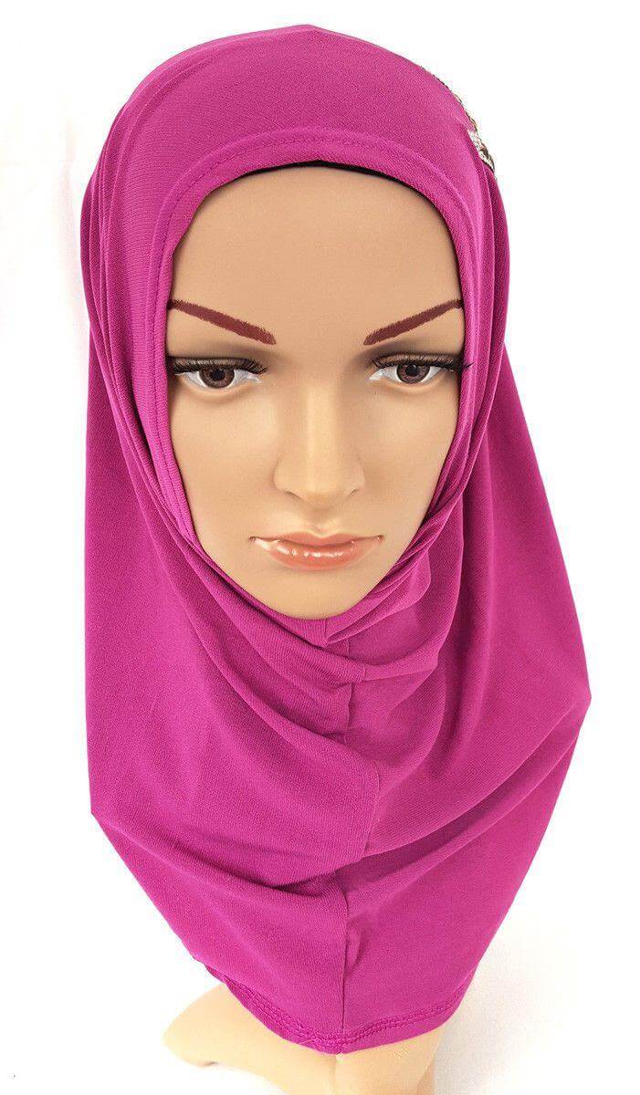 Girl Hemp High Quality Muslim Hijab Islamic Amira Headwear - Arabian Shopping Zone