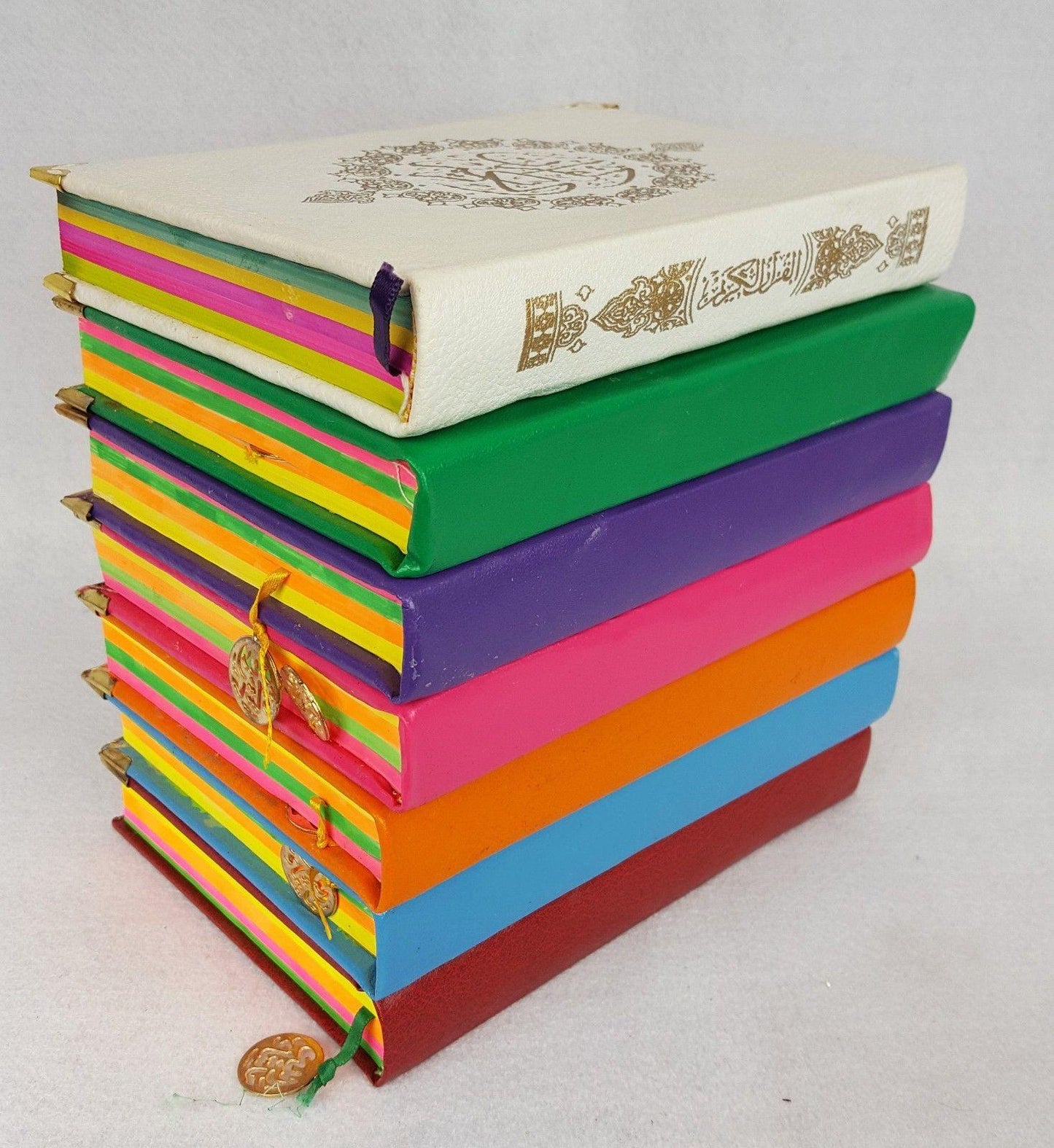 Colorful Rainbow Quran | Koran | Leather Hard Cover 20*14cm(8*6inch) - Arabian Shopping Zone