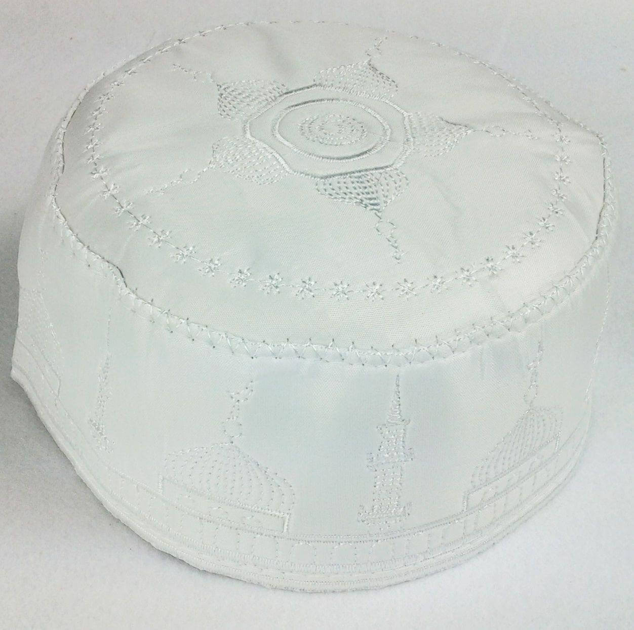 Kofi Topi Tupi Embroidery Cap Hat Muslim Islam Mens Size 56-58 - Arabian Shopping Zone