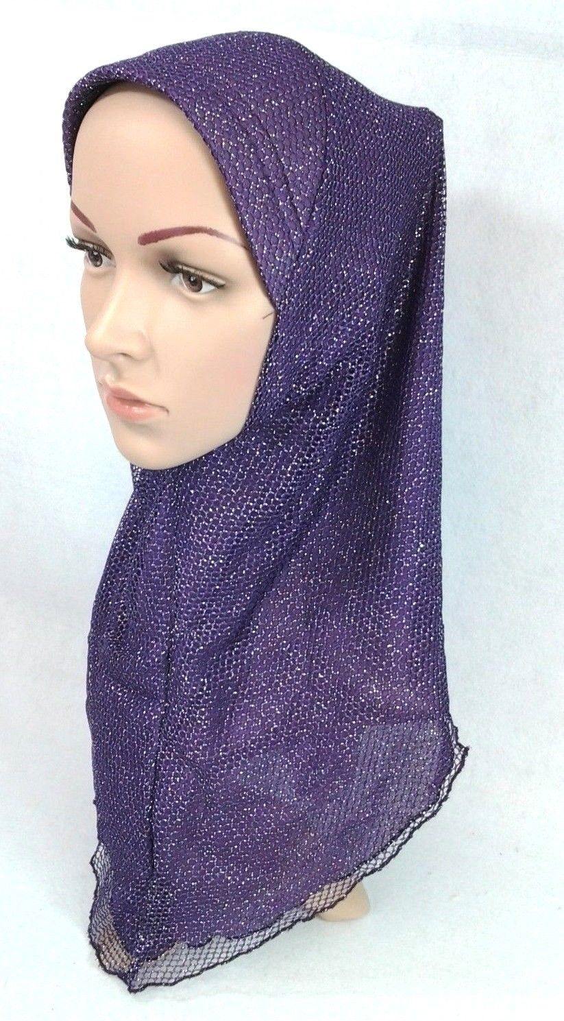 Muslim Hijab Islamic Soft Mesh Hijab/MaxiScarf/ Wrap/Shawl/Slip-on - Arabian Shopping Zone