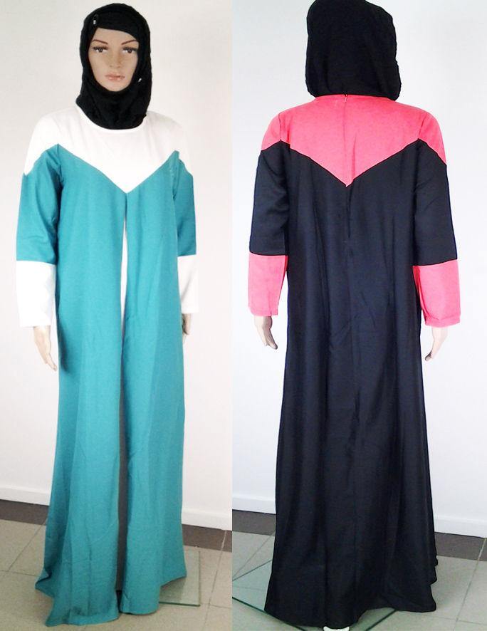 Linen Kaftan Women Islamic Abaya Jilbab Long Sleeve HSZ10002 (S ML) - Arabian Shopping Zone