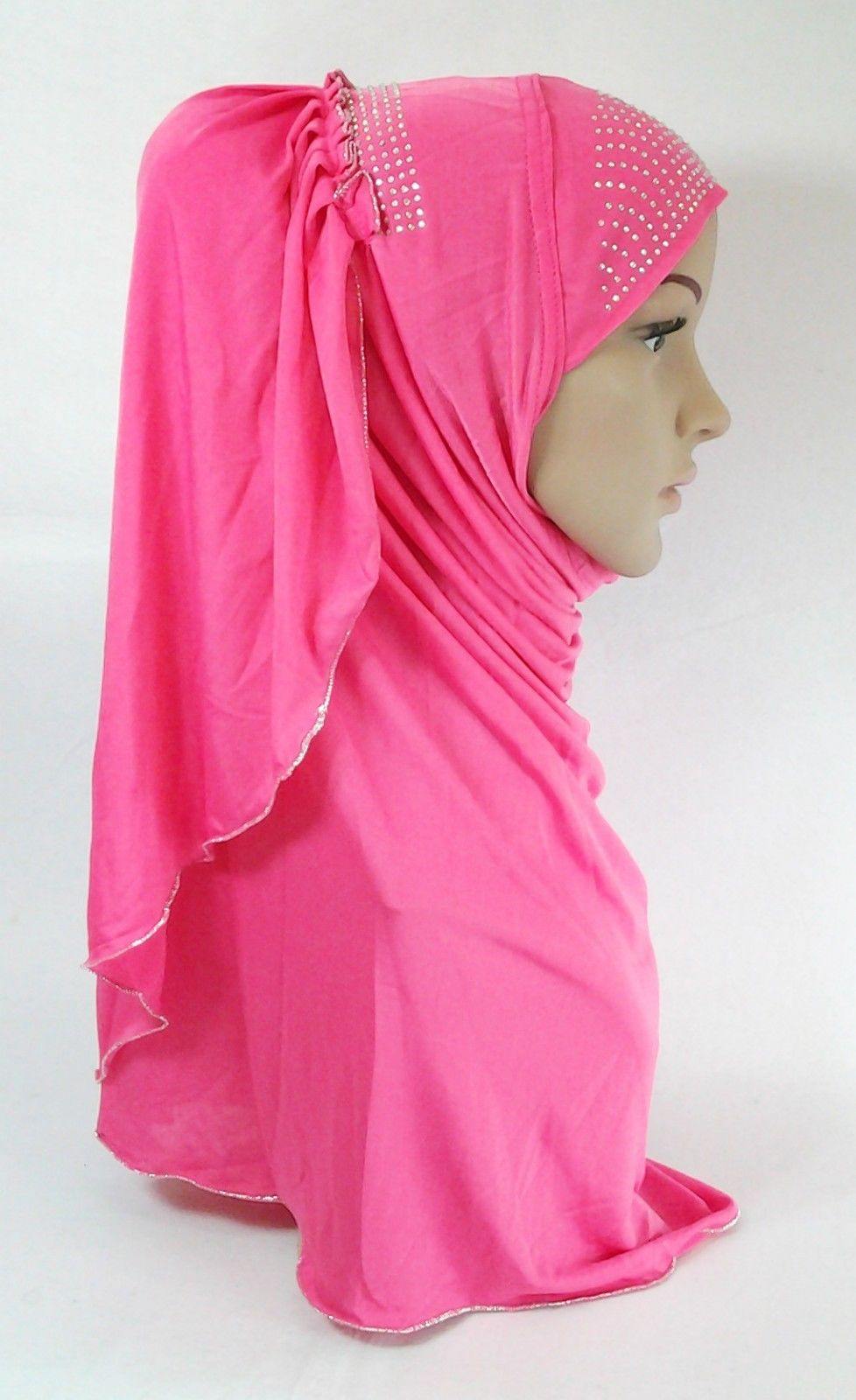 Pull-on Easy Muslim Hijab Fashion Islamic Scarf Viscose Ice Silk MLl061 - Arabian Shopping Zone