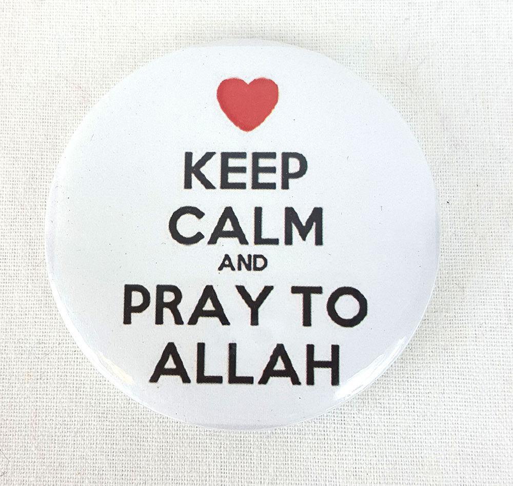 Muslim BADGE BUTTON PIN "Eid Mubarak" (Big Size 2.25inch/58mm) ISLAM GIFT - Arabian Shopping Zone