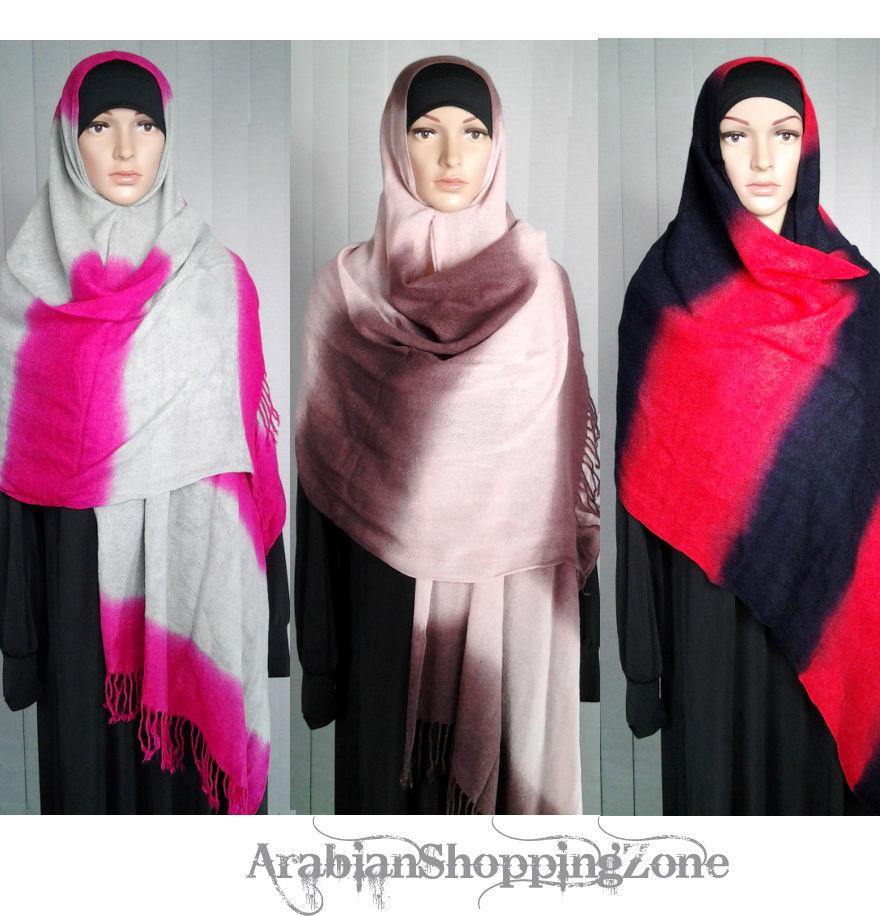 NEW Winter Women's Thick Warm Pashmina Cashmere Scarves Shawl Wrap Hijab - Arabian Shopping Zone