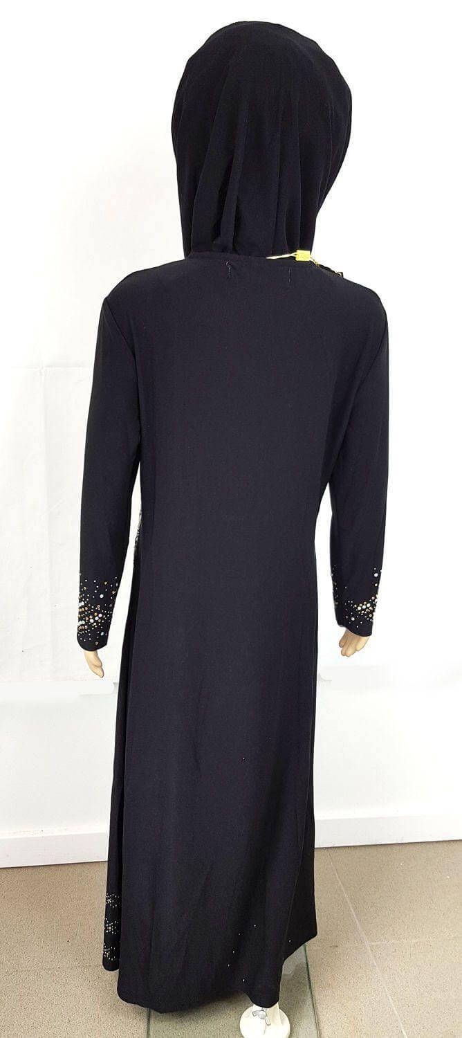 Stylish Girls Muslim Dress Kids Long Sleeve Abaya Islamic 4-12T - Arabian Shopping Zone