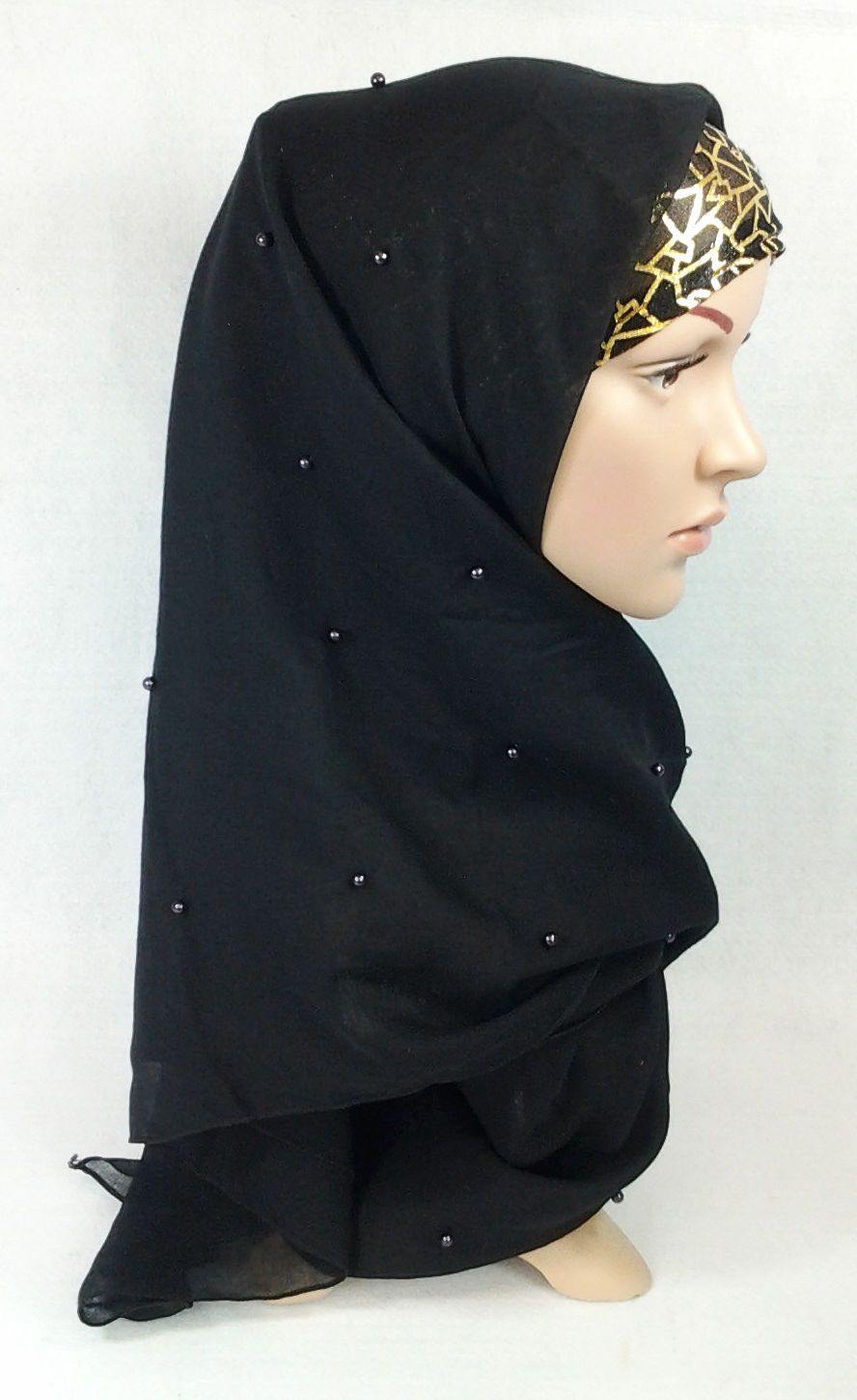 NEW Square 43" Women's Muslim Scarves Cotton Voile Shawl Wrap Hijab - Arabian Shopping Zone