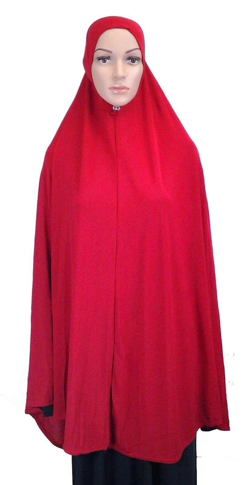 Khimar Muslim Hijab Fashion Islamic Scarf Polyester Crystal Hemp ASZ0788 - Arabian Shopping Zone