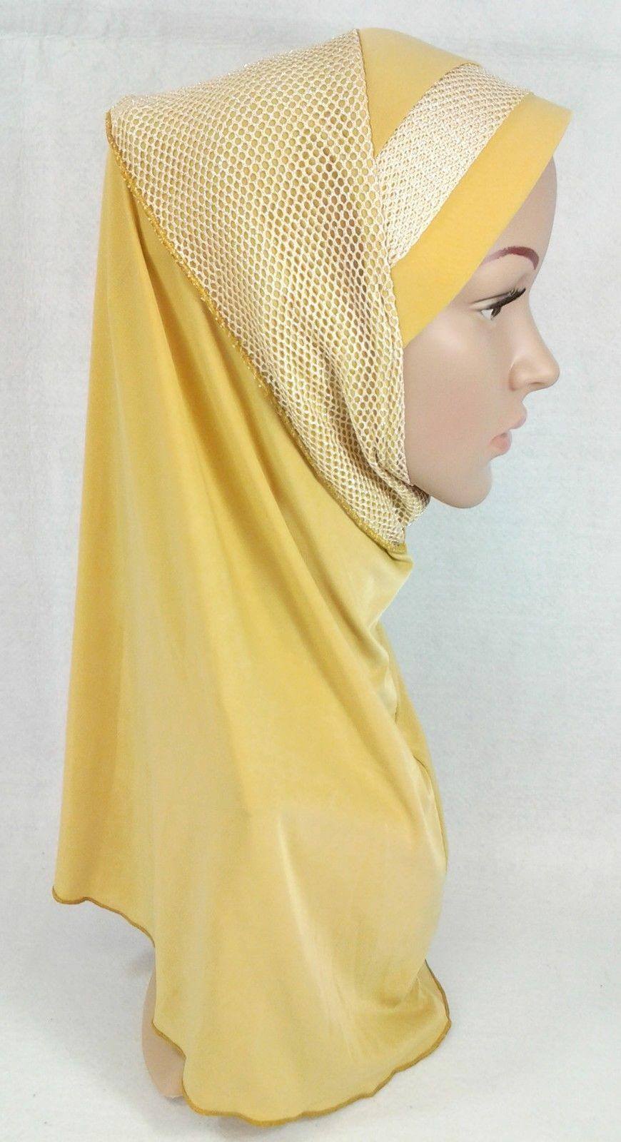 High Quality Viscose Lycra Lace Muslim Hijab Islamic Scarf Shawls Slip-on - Arabian Shopping Zone