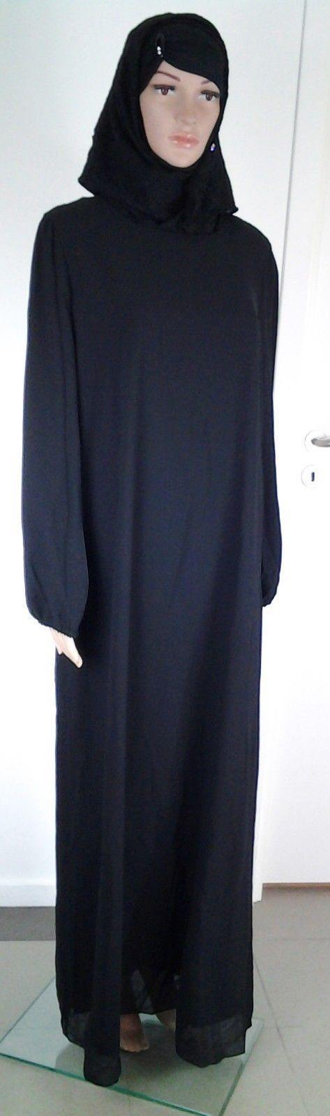 Chiffon Kaftan Islamic Abaya Jilbab Long Sleeve HSZ2001 (US14/16EU44/46UK18/20) - Arabian Shopping Zone
