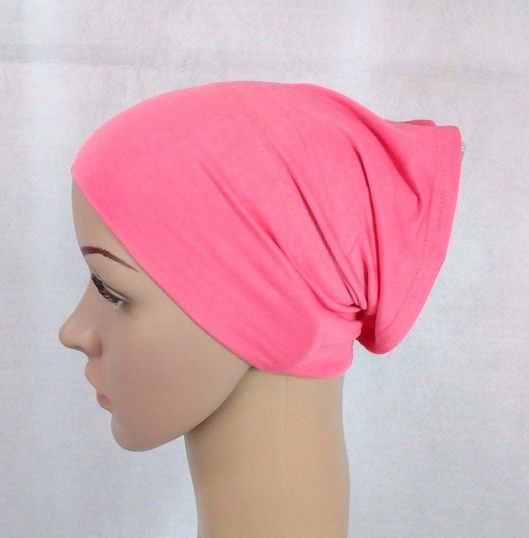 Cotton UnderHijab Scarf Shawl Slip on Bonnet Hijab Tube Hair Loss (12 colors) - Arabian Shopping Zone