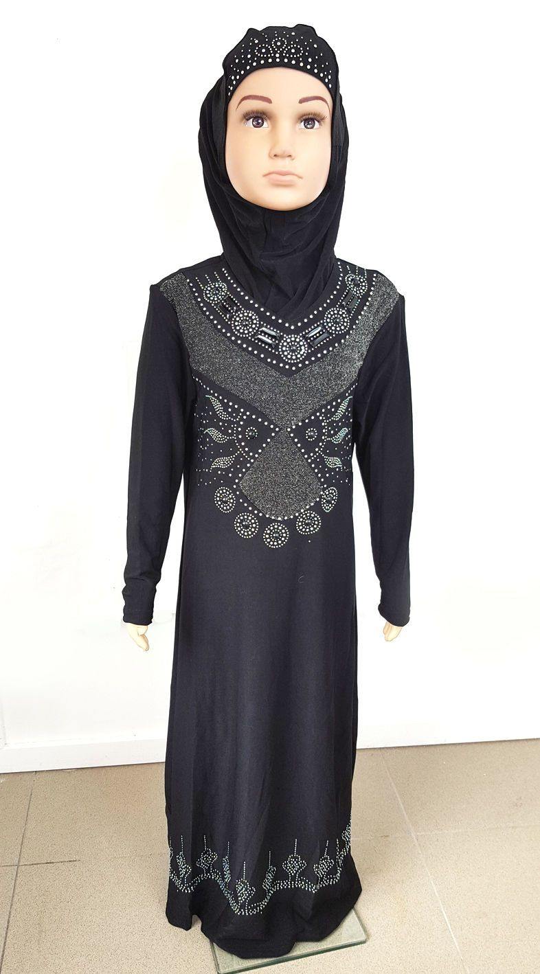 Buy Girls Summer Dress&Skirt,Baby Girl Kids Islamic Long Muslim Abaya with  Embroider Hijab Long Sleeves Dress Online at desertcartINDIA