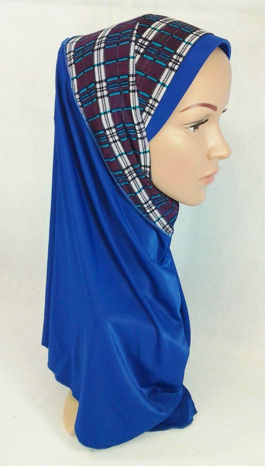 High Quality Viscose Lycra Lace Muslim Hijab Islamic Scarf Shawls Slip-on - Arabian Shopping Zone