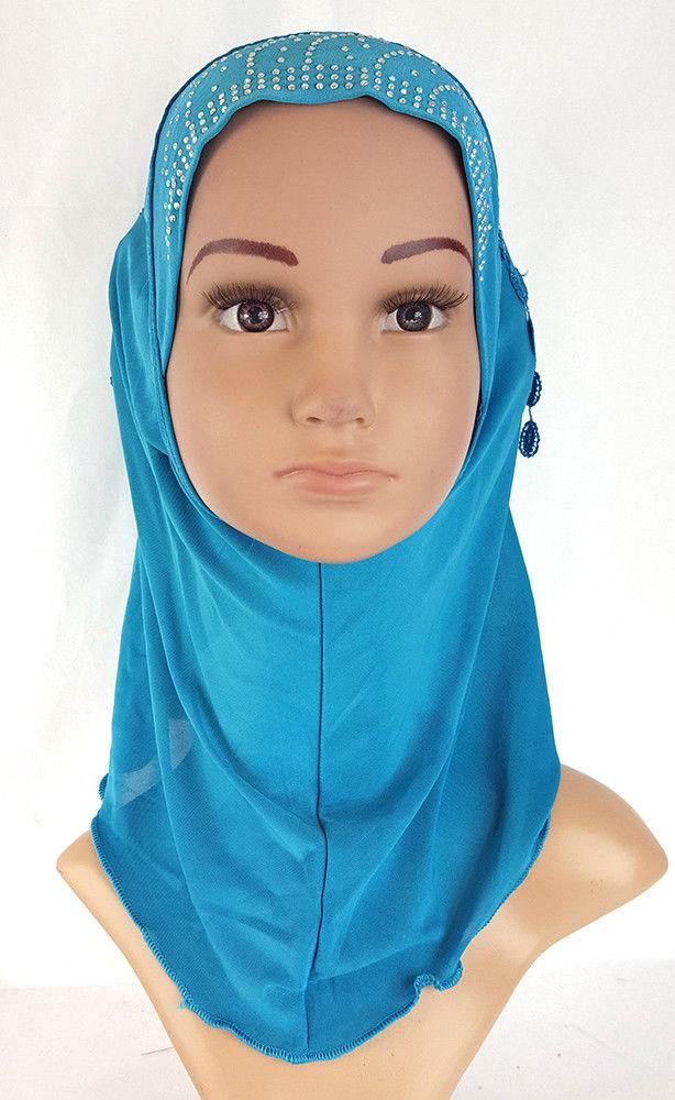 Ice Silk Toddler Kids Children Hijab Islamic Scarf Shawls -0863 - Arabian Shopping Zone