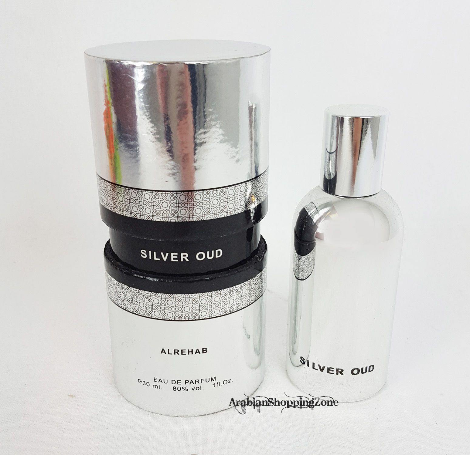 Silver Oud Perfume Spray 30ml EDP - Arabian Shopping Zone