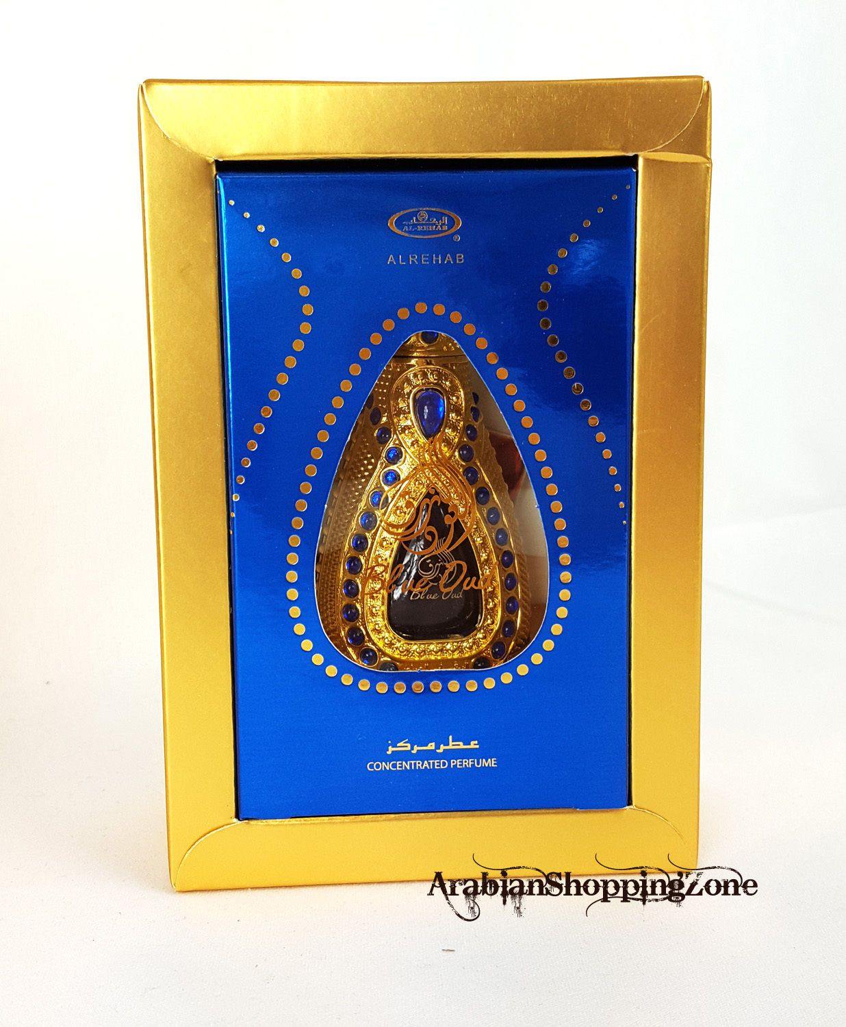 BLUE OUD Perfume Oil 15ml Unisex Luxury AL Rehab  Gift - Arabian Shopping Zone