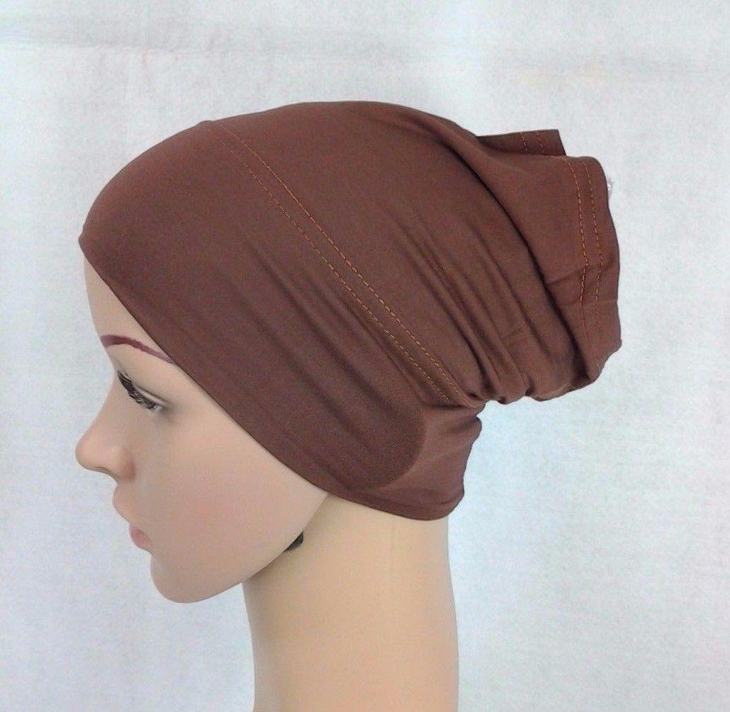 Cotton UnderHijab Scarf Shawl Slip on Bonnet Hijab Tube Hair Loss (12 colors) - Arabian Shopping Zone