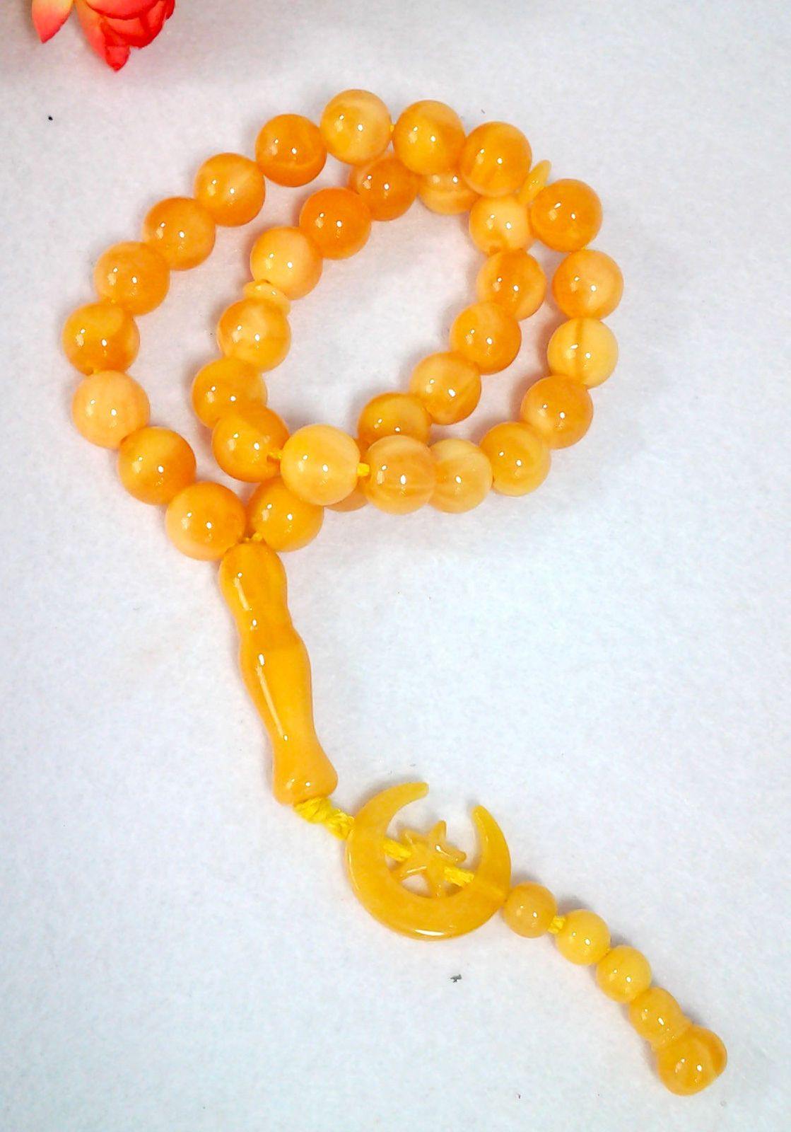 Star/Moon10mm Prayer Beads 33 Misbaha Tasbih Tasbeeh Islamic Salah Masbaha Thikr - Arabian Shopping Zone