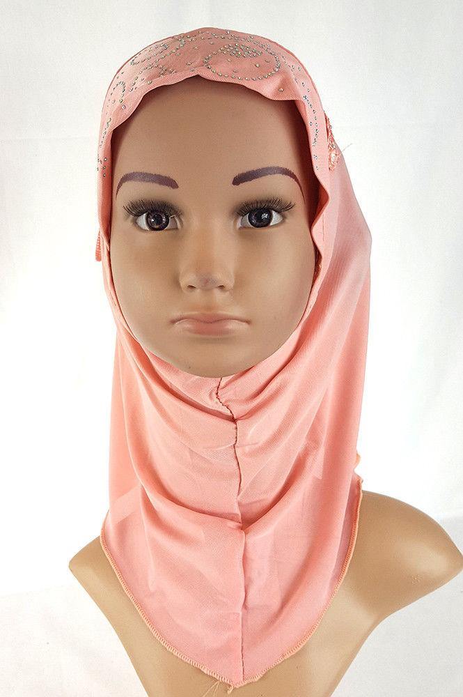 NEW Ice Silk Toddler Kids Children Hijab Islamic Scarf Shawls 2-8T - Arabian Shopping Zone