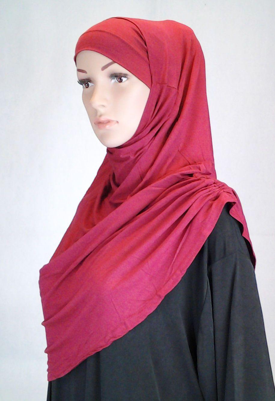 Modal Cotton 2 Piece Amira Hijab Islamic Scarf Shawls Muslim Head Wrap - Arabian Shopping Zone