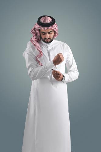 Large 55" Black/Red/White Arafat Scarf Kefiyyeh Shemagh Arab Islamic Wrap - Arabian Shopping Zone