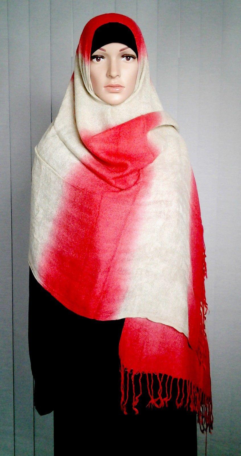 NEW Winter Women's Thick Warm Pashmina Cashmere Scarves Shawl Wrap Hijab - Arabian Shopping Zone