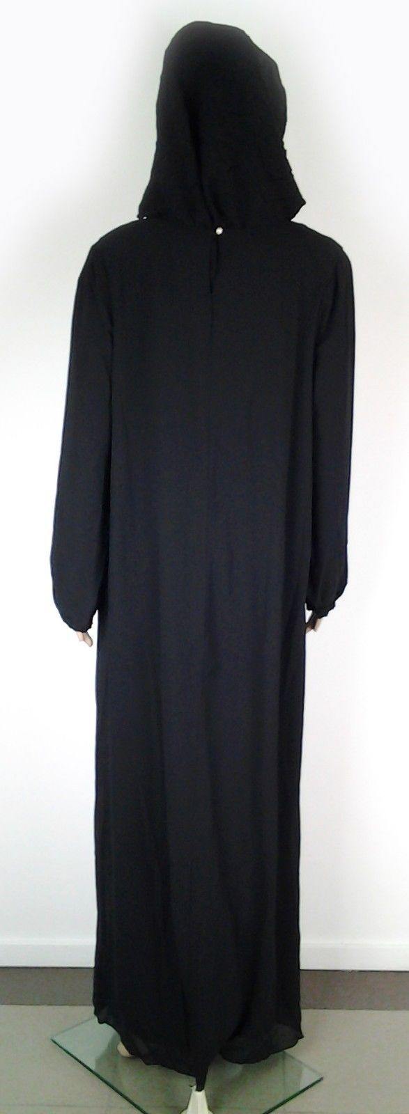 Chiffon Kaftan Islamic Abaya Jilbab Long Sleeve HSZ2001 (US14/16EU44/46UK18/20) - Arabian Shopping Zone