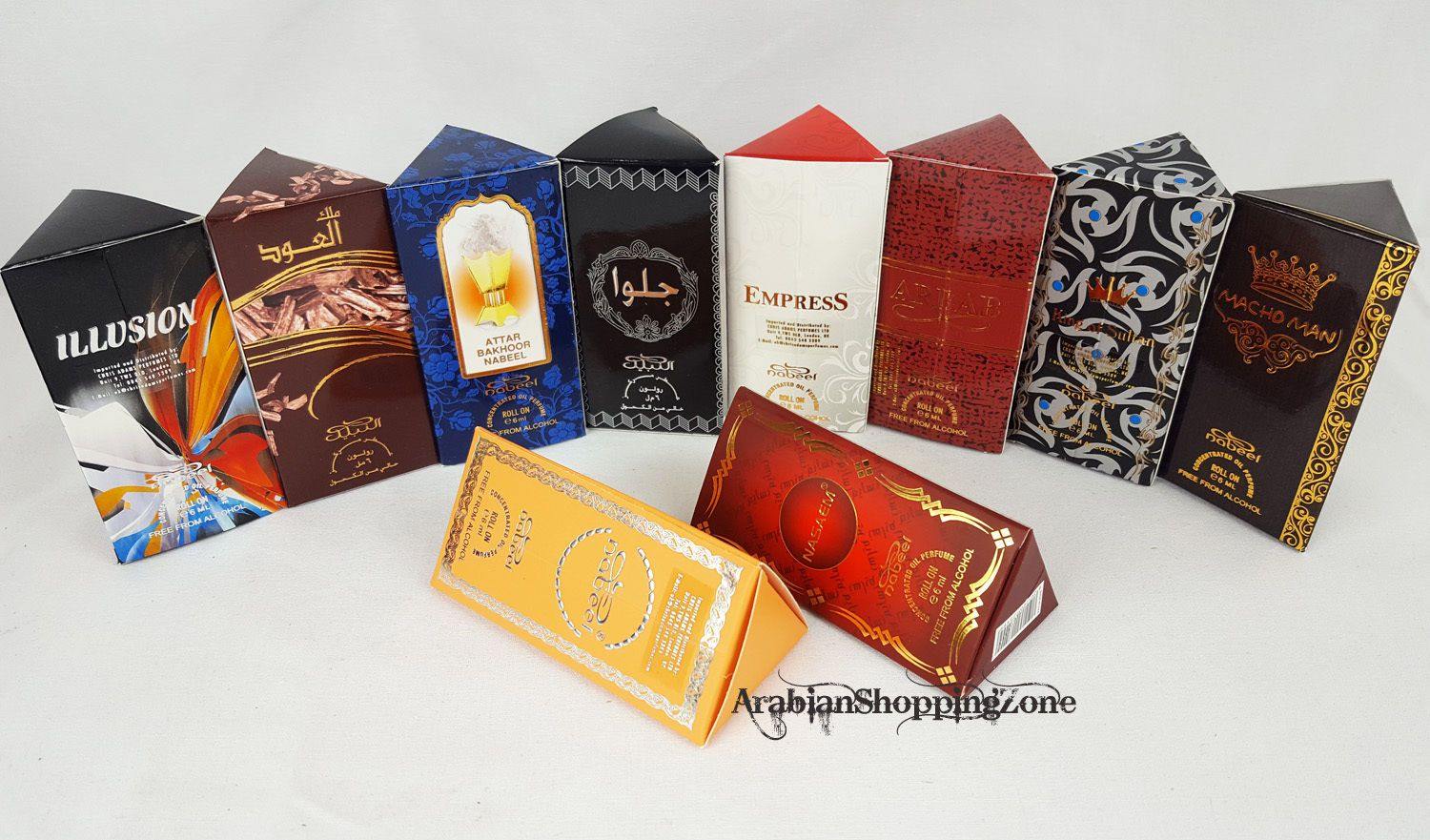 3 PCS Nabeel Perfume Oil Attar Musk/OUD Roll-on 6ML (3 Bottles) - Arabian Shopping Zone